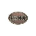 Pewter 150Lb Club Oval Pin P842