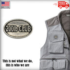 Pewter 200Lb Club Oval Pin P844