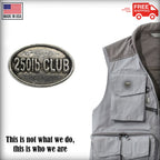 Pewter 250Lb Club Oval Pin P846