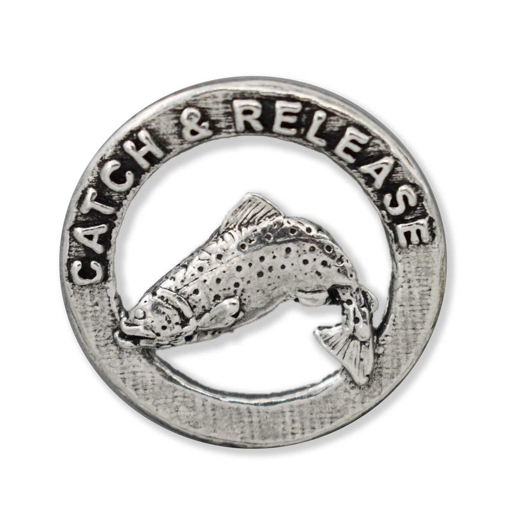Trout Catch Release Left Retro Magnet R002M