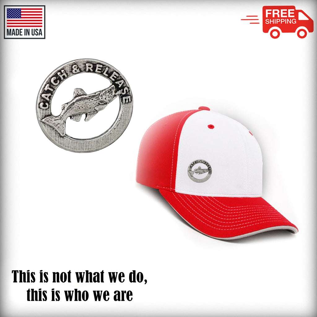 Trout Catch Release Right Retro Pin R003