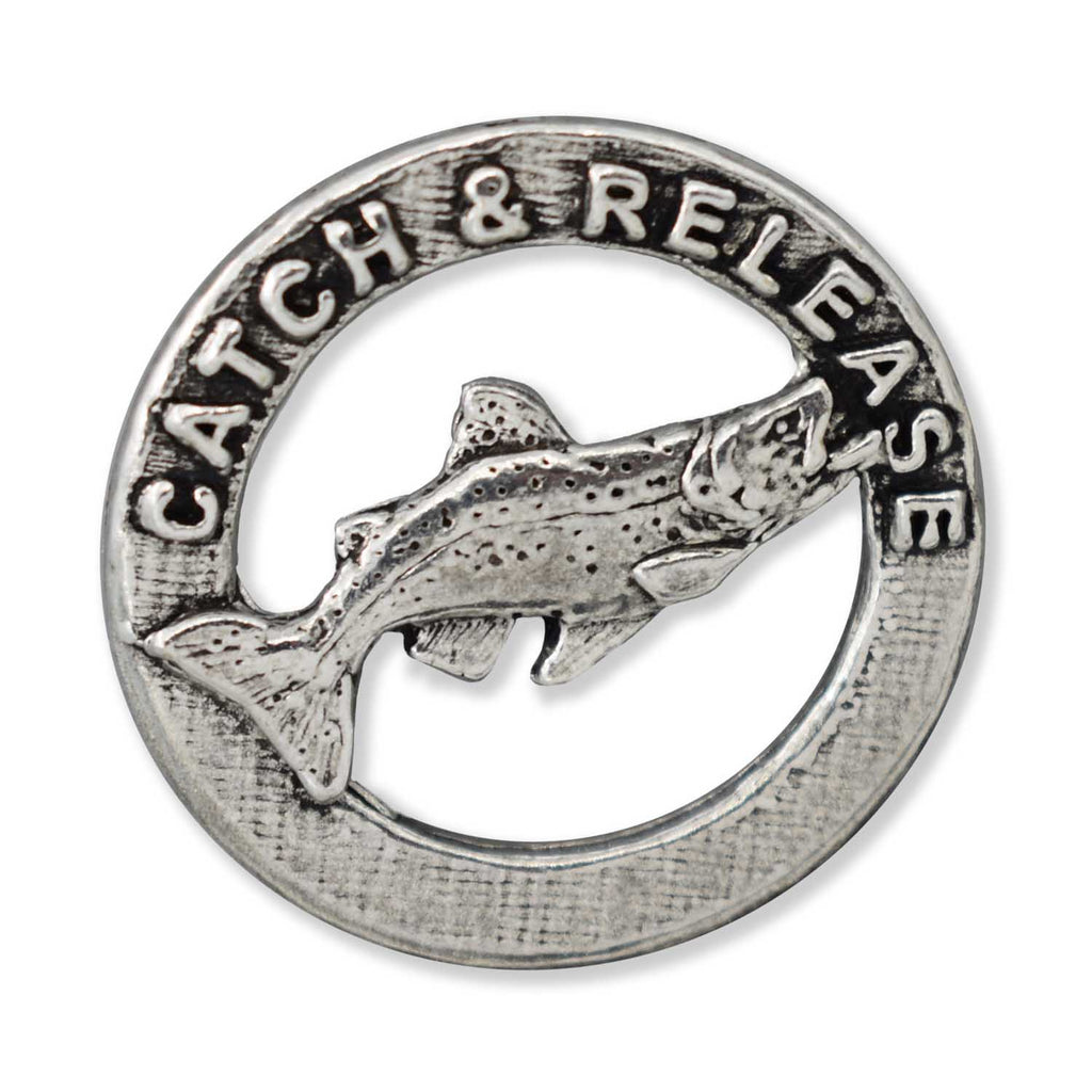 Trout Catch Release Right Retro Pin R003