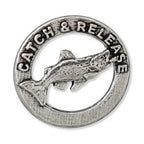 Trout Catch Release Right Retro Pin R003