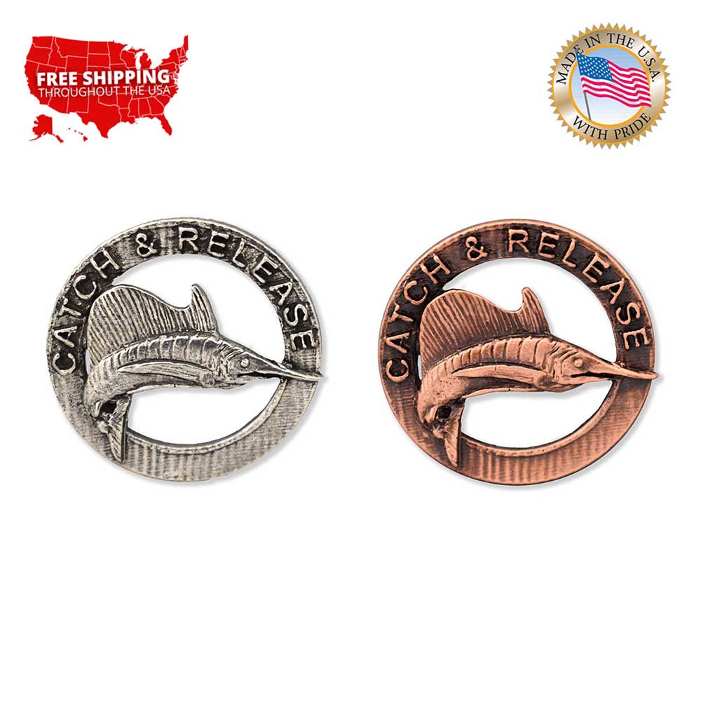 Sailfish Catch Release Retro Magnet R006M