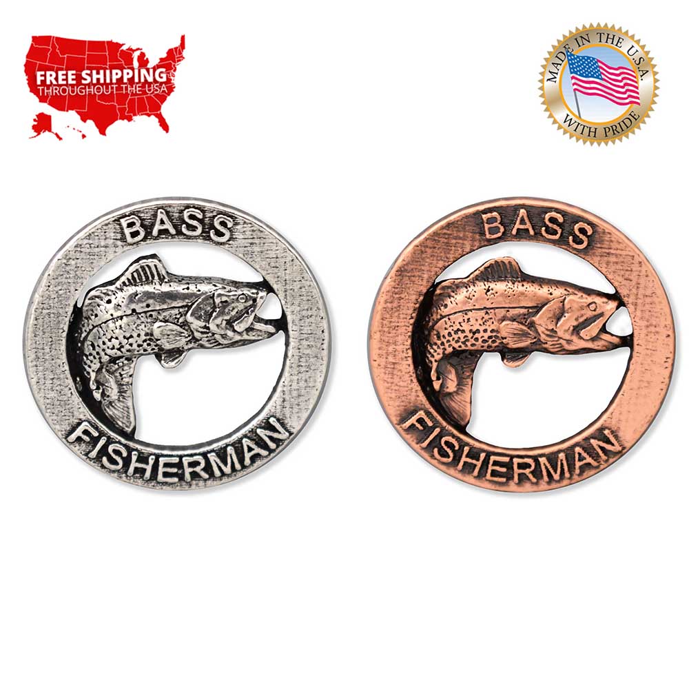 Bass Fisherman Retro Magnet R008M