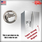 Bass Fisherman Retro Magnet R008M