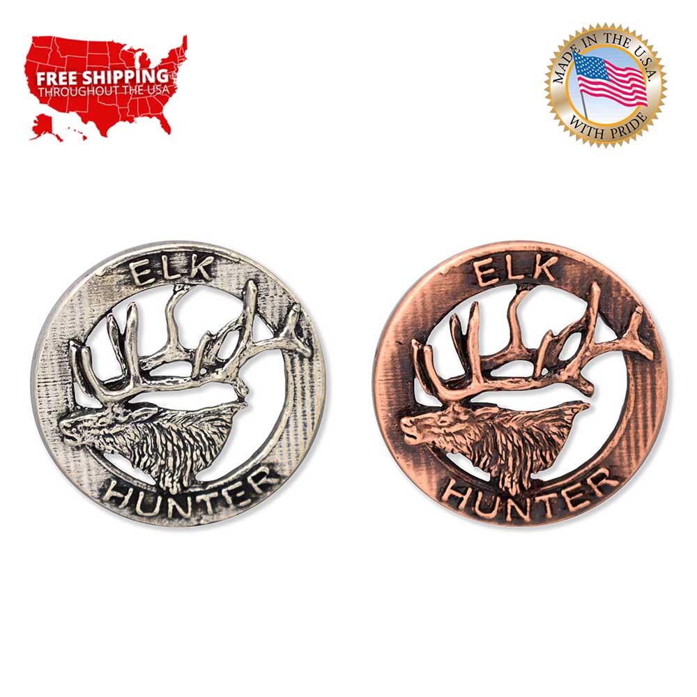 Elk Hunter Retro Pin R015