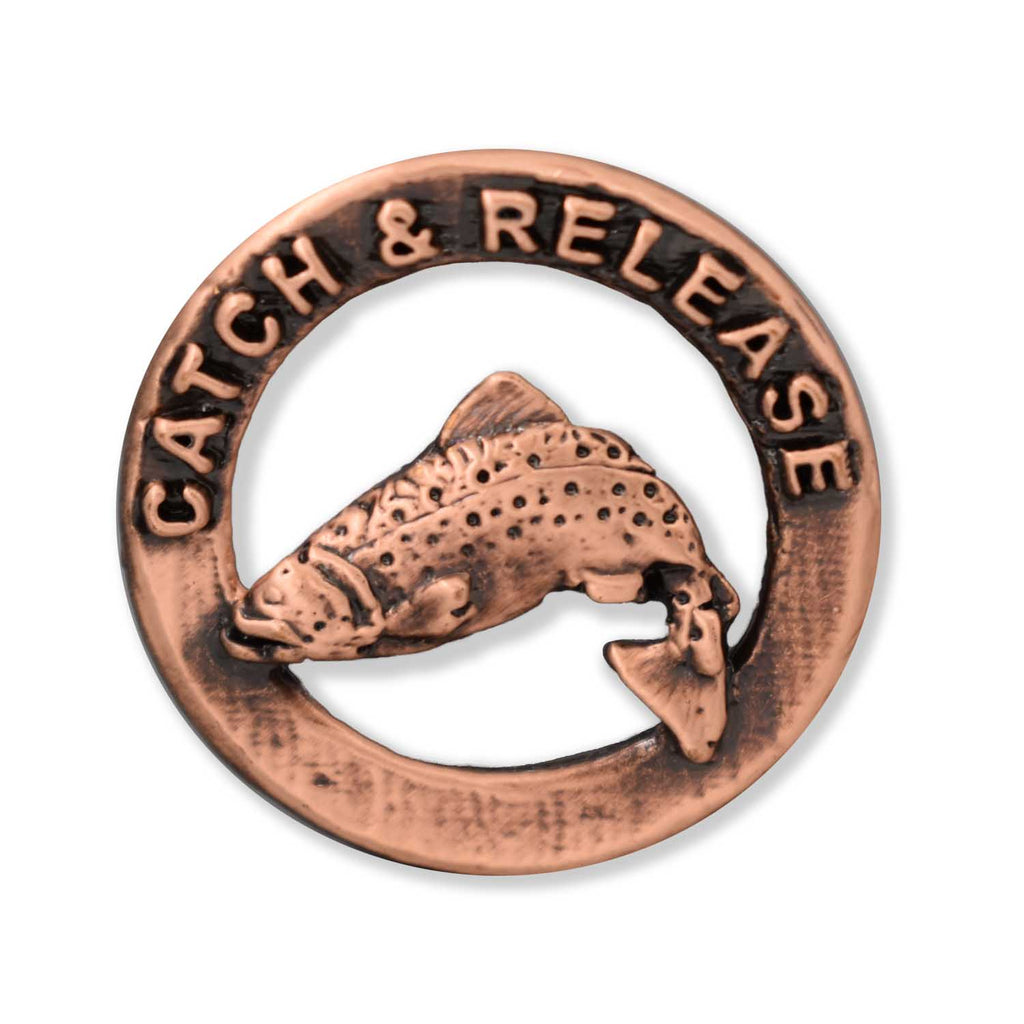Trout Catch Release Left Retro Magnet R002M