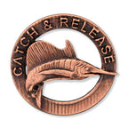 Sailfish Catch Release Retro Magnet R006M