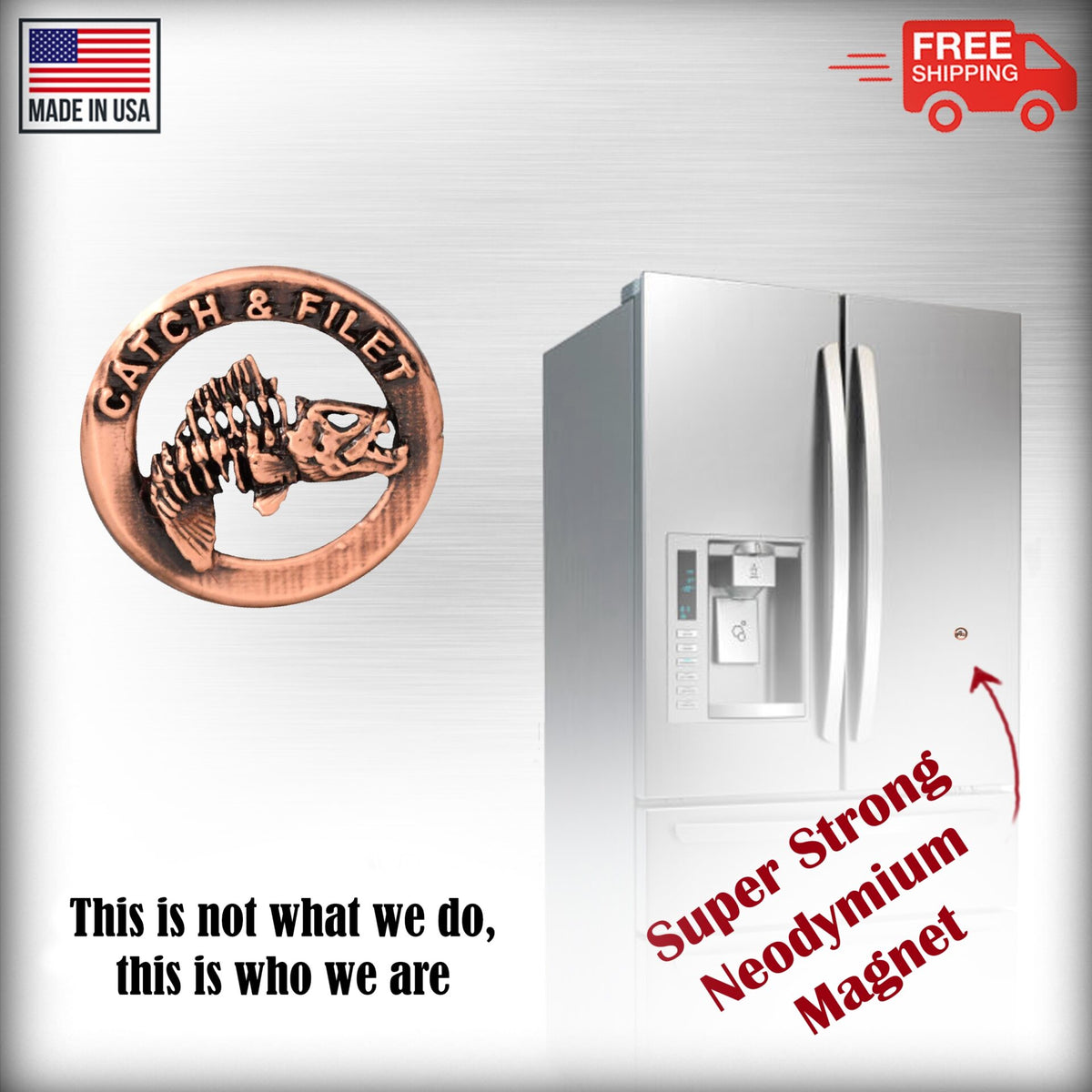 Catch Filet Retro Magnet R007M