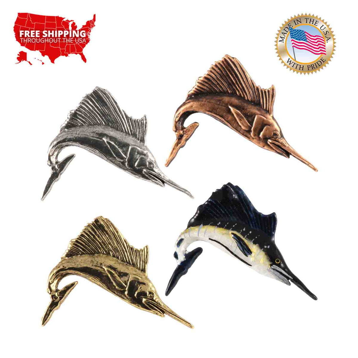 Sailfish Large Pin S003