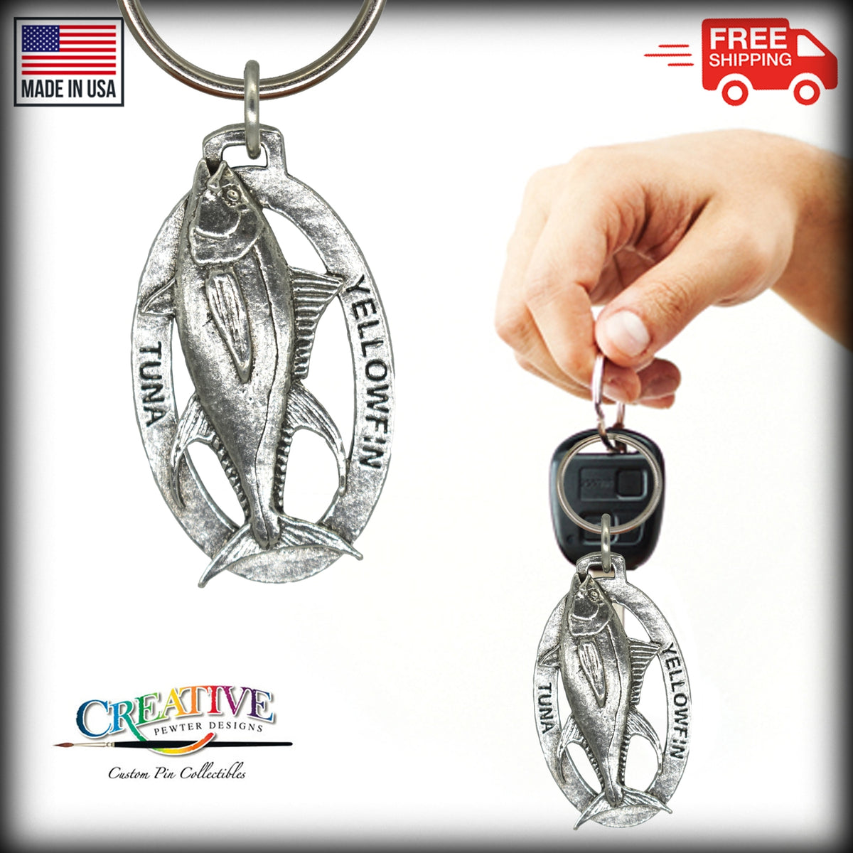 Yellowfin Tuna Keychain S011KC