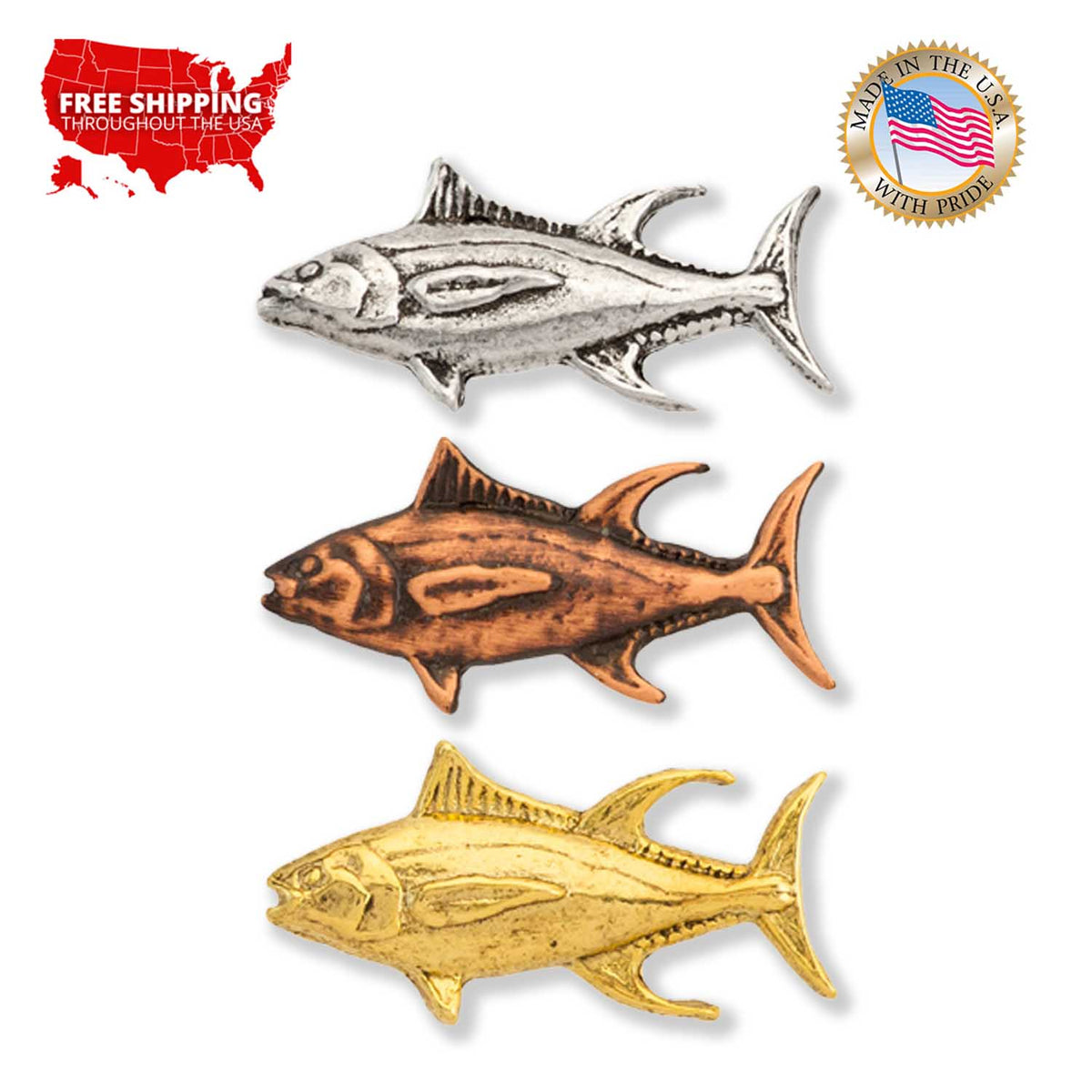 Yellowfin Tuna Mini Pin S011MP