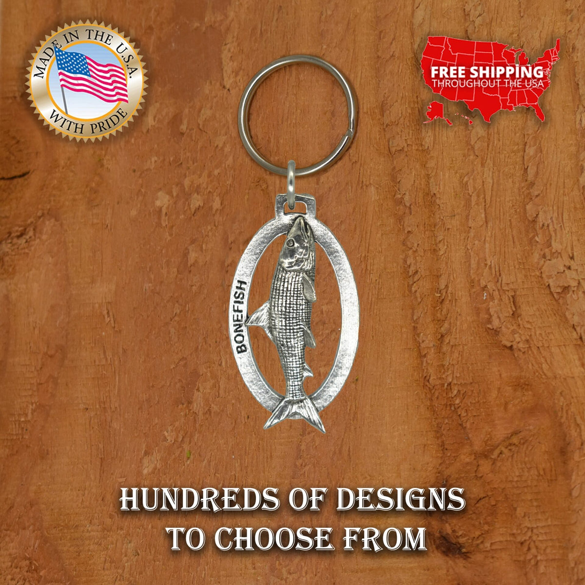 Bonefish Keychain S037KC