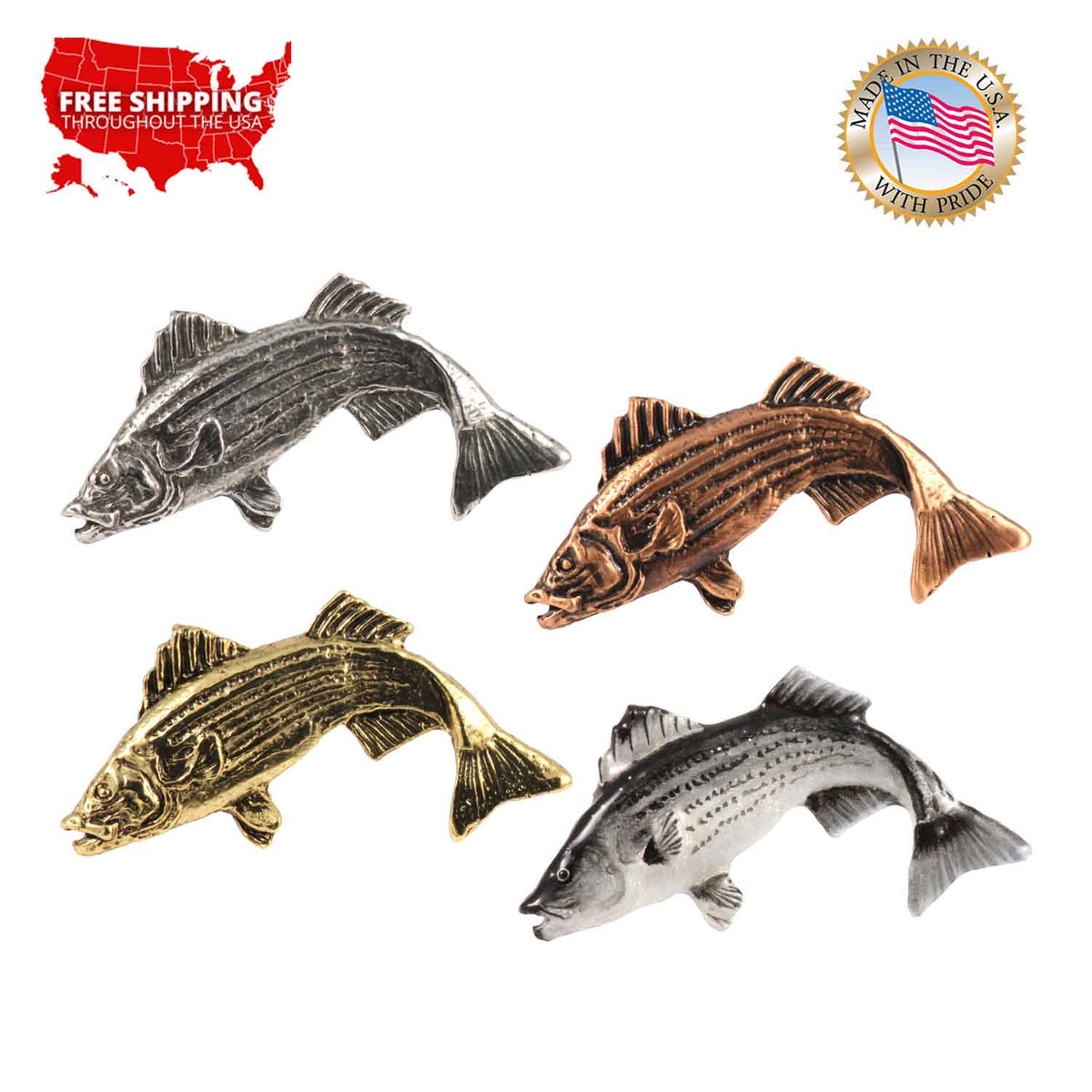 Striped Bass Jumping Magnet S049