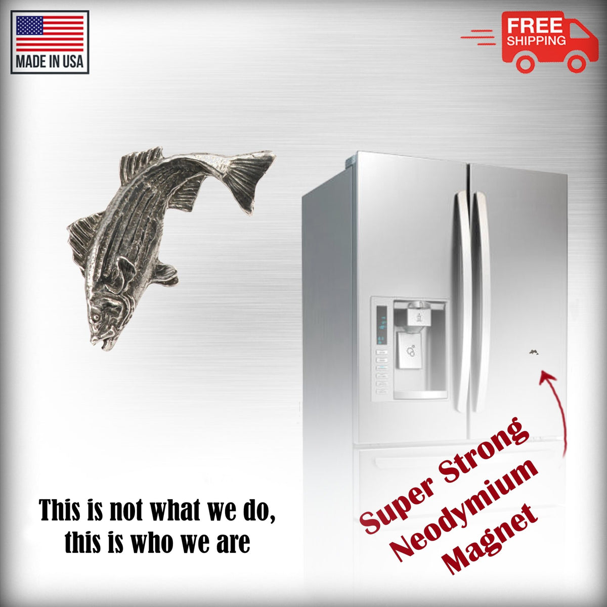 Striped Bass Jumping Magnet S049