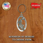 Striped Bass Leaping Keychain S052KC