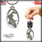 Striped Bass Leaping Keychain S052KC