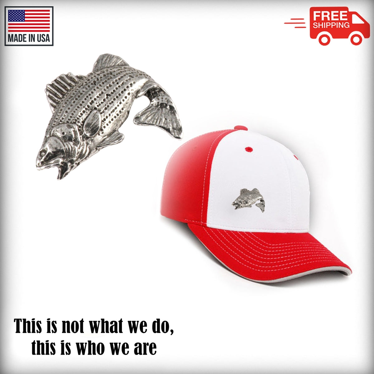 Striped Bass Leaping Pin S052