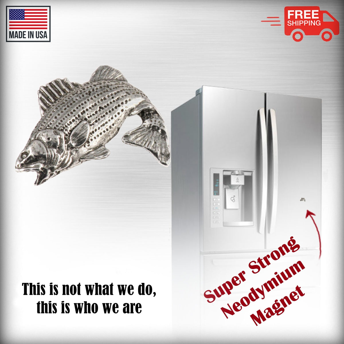 Striped Bass Leapingg Magnet S052