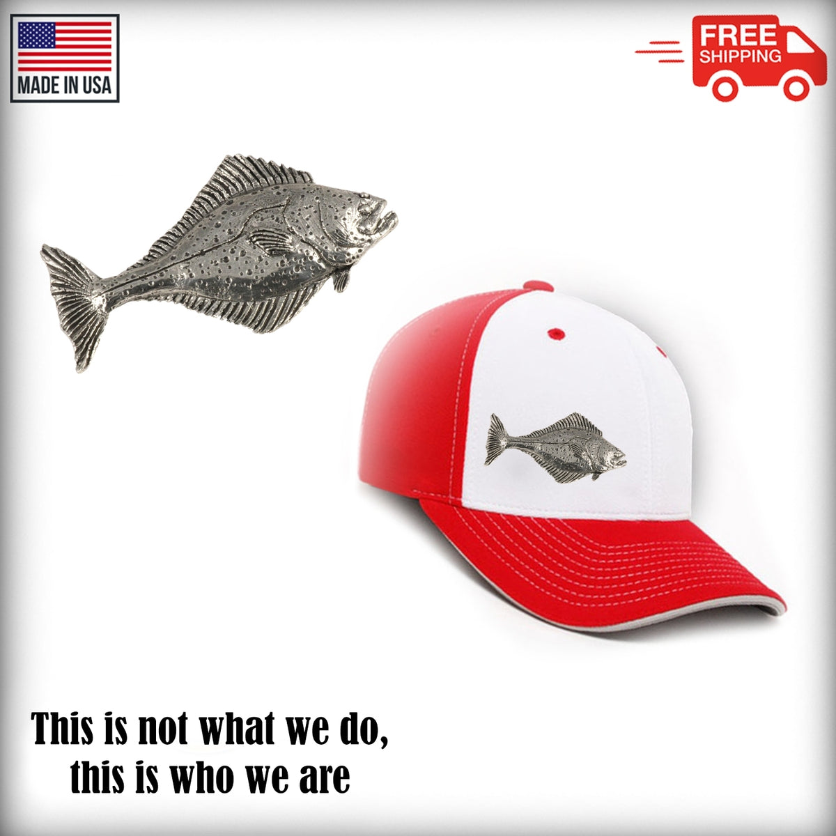 Halibut Premium Pin S060PR