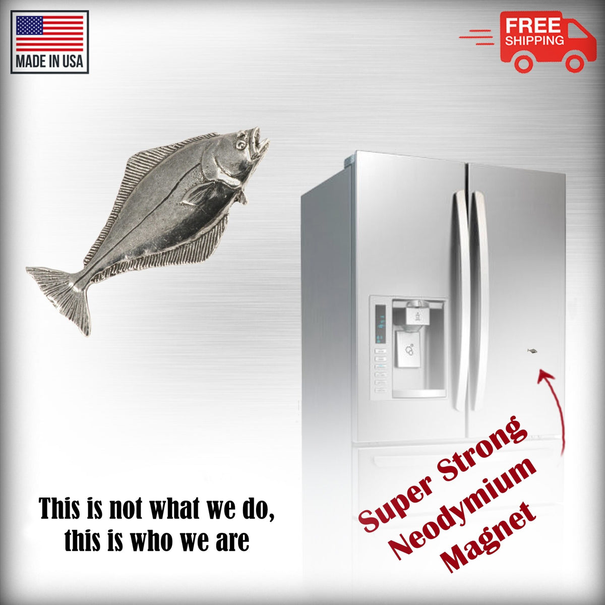 Halibut Large Magnet S060