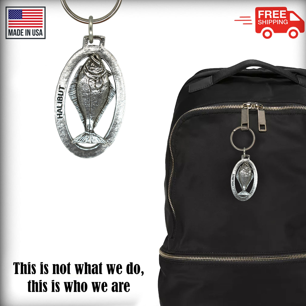 Pacific Halibut Keychain S061KC