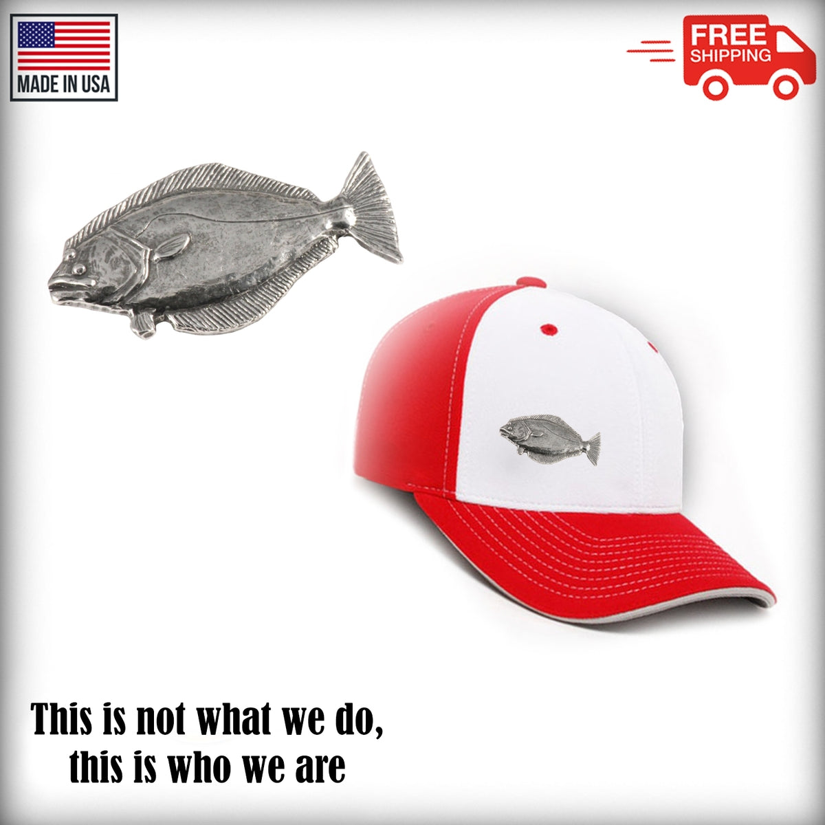 California Halibut Pin S062