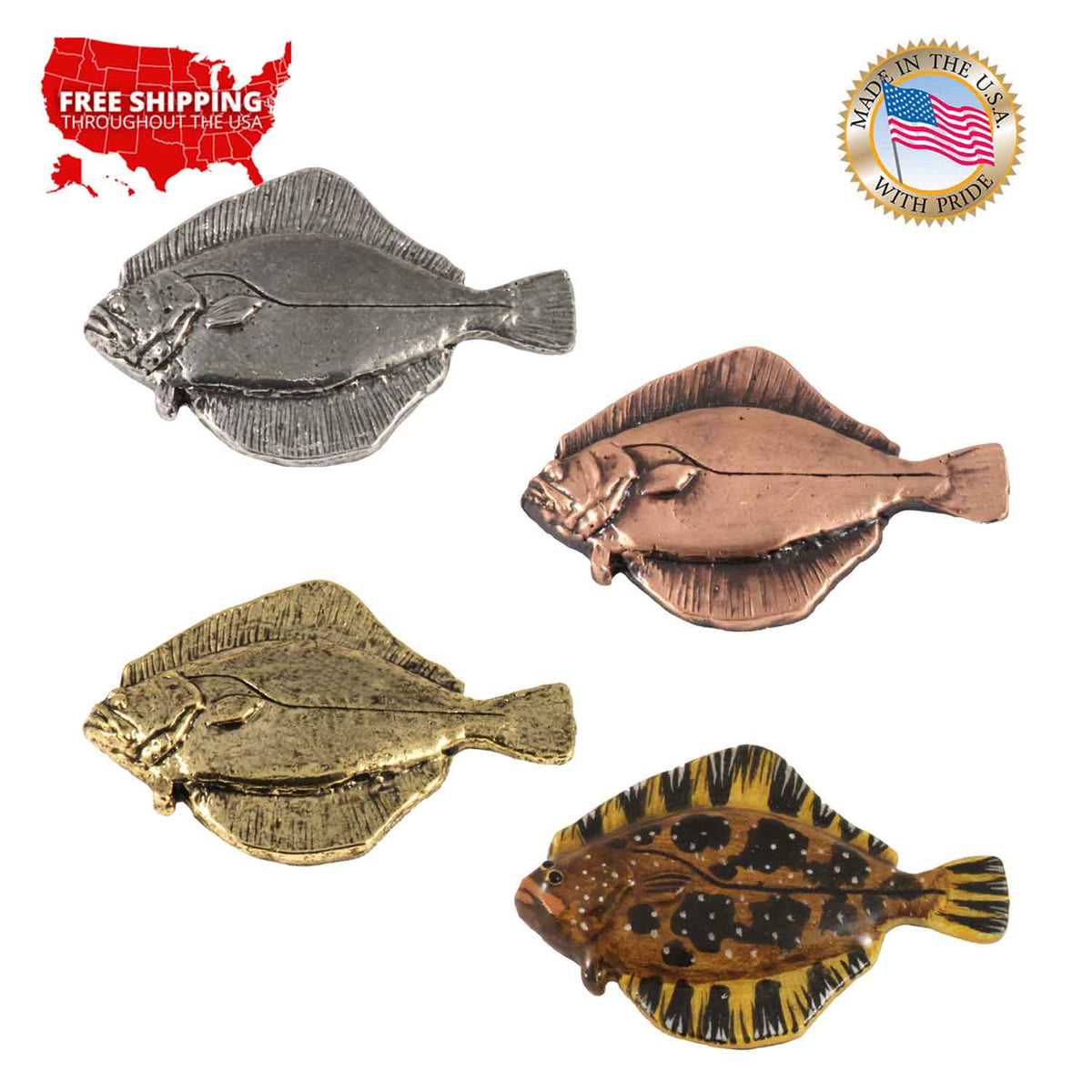 Flounder Pin S063