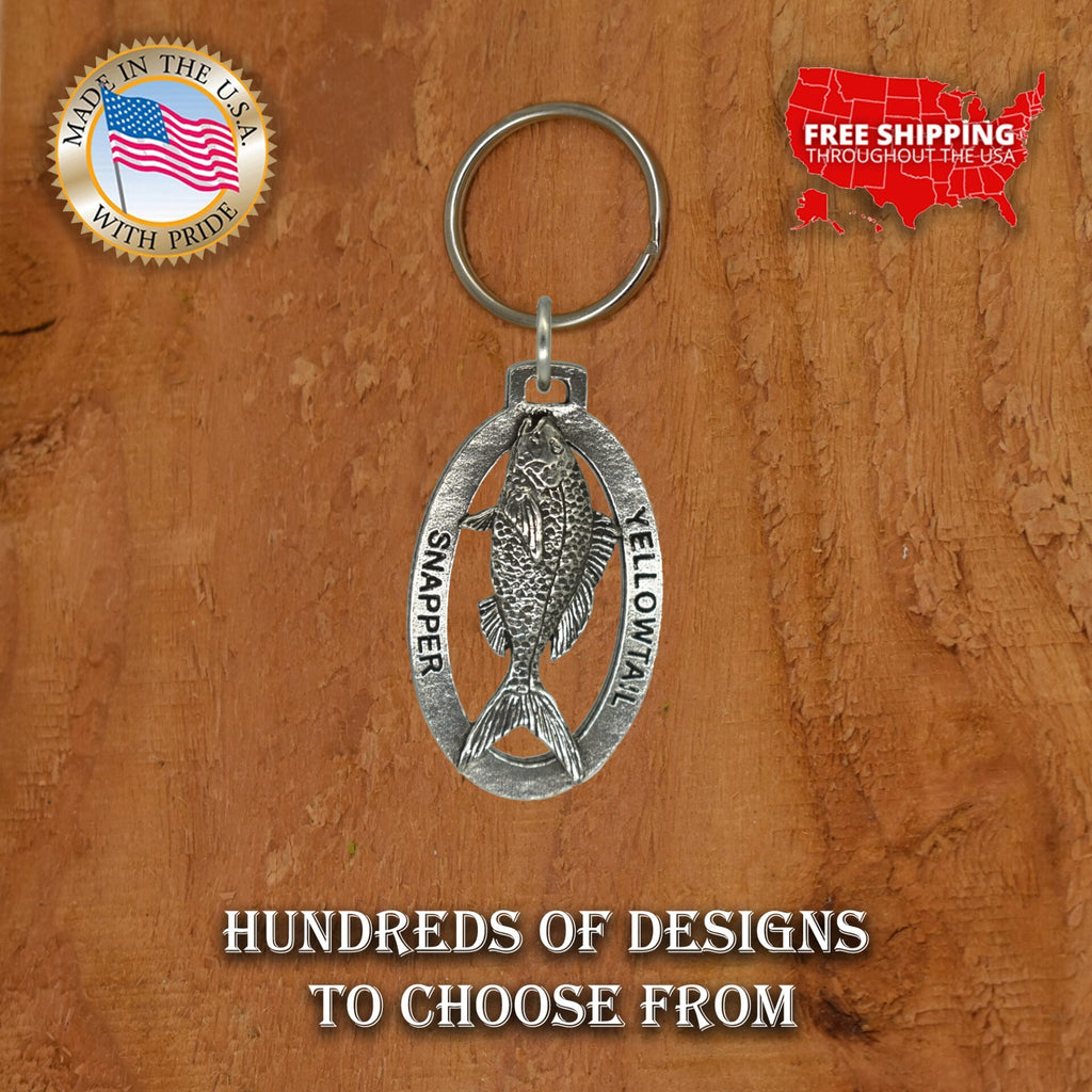 Yellowtail Snapper Fish Keychain S071KC