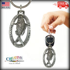 Yellowtail Snapper Fish Keychain S071KC