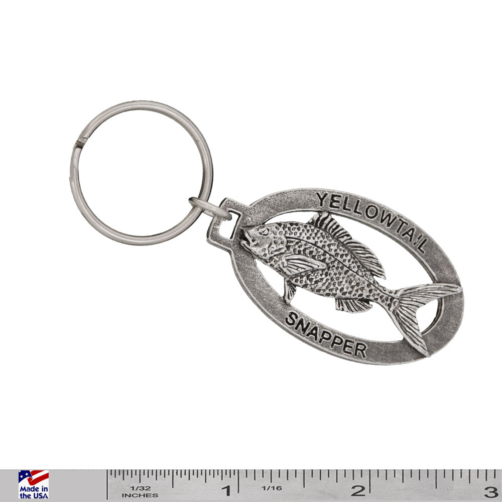 Yellowtail Snapper Fish Keychain S071KC