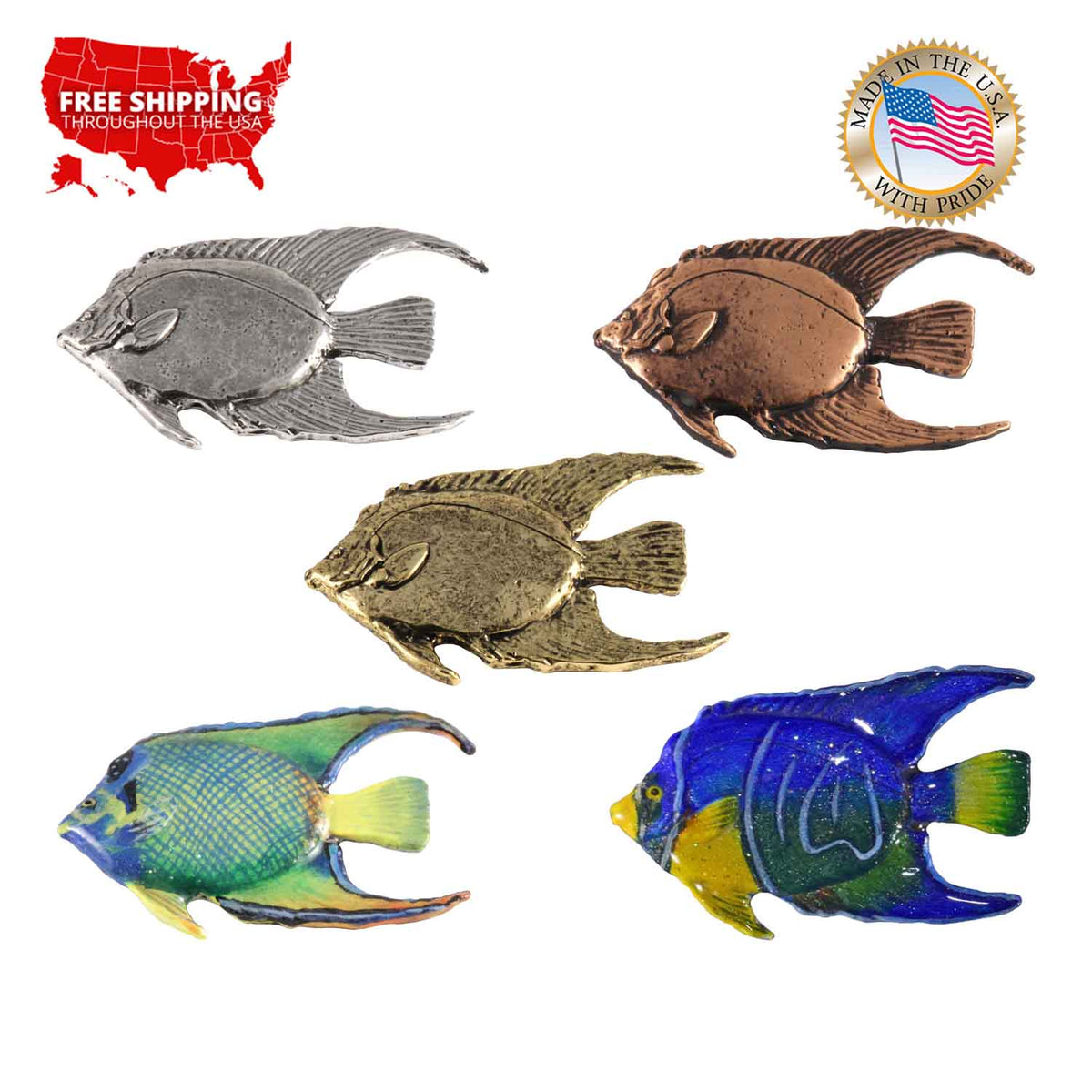 Angel Fish Pin S081