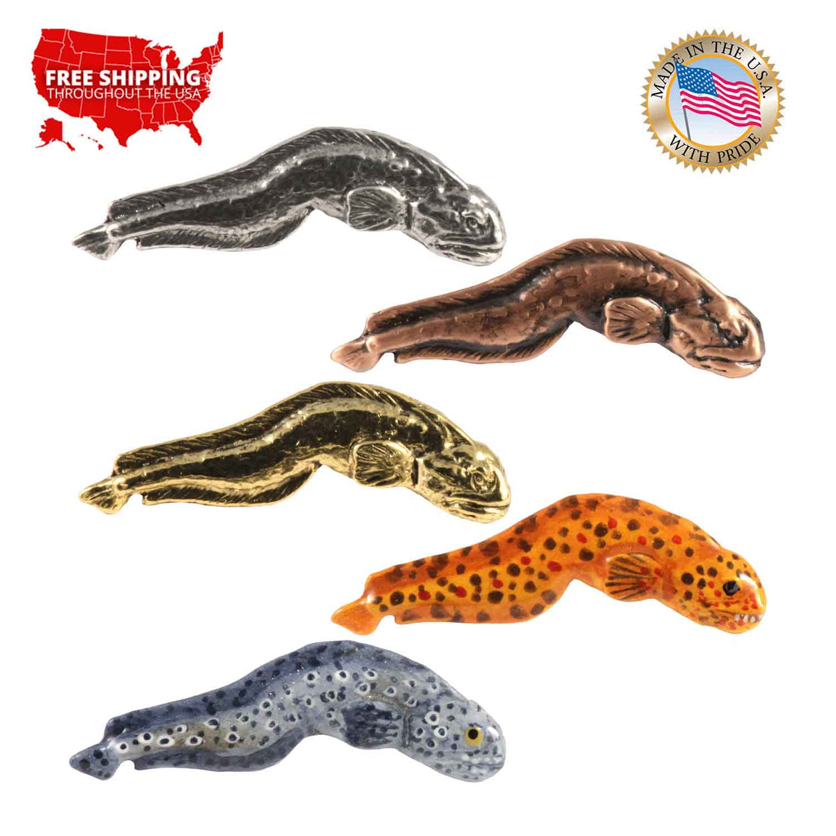 Wolf Eel Juvenile Pin S106