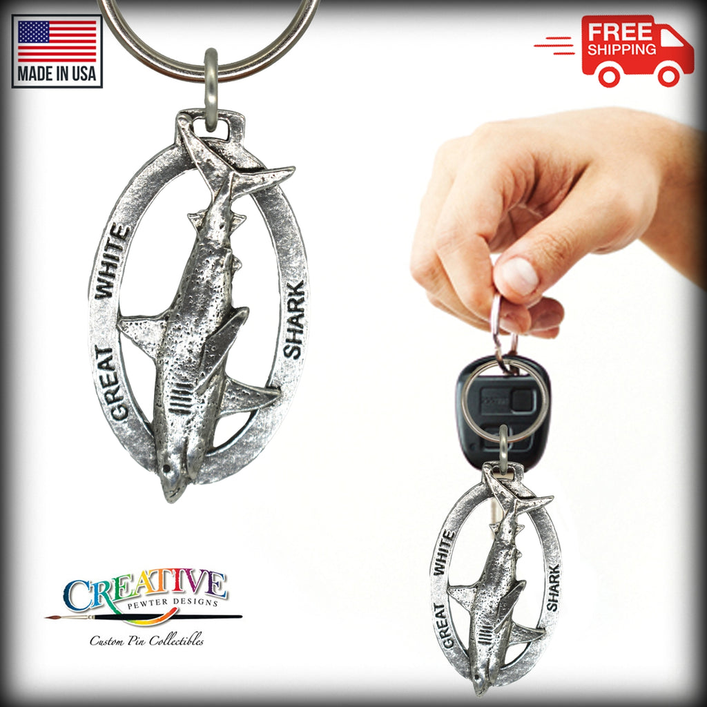 Great White Shark Keychain S112KC