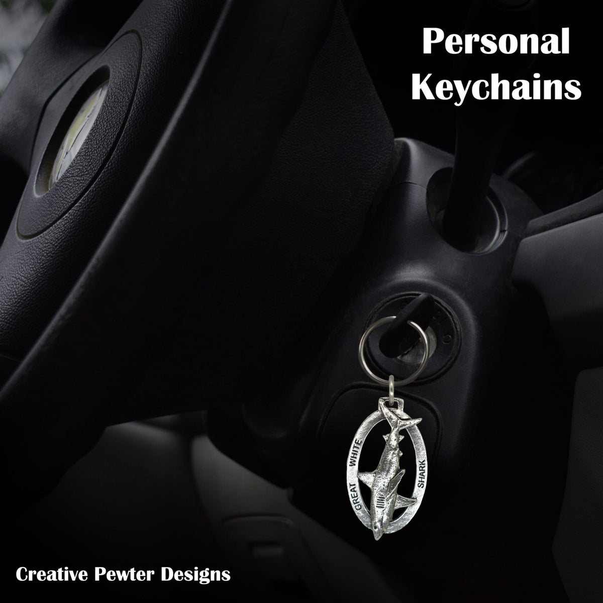 Great White Shark Keychain S112KC