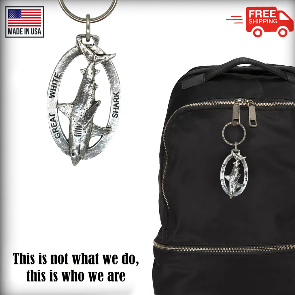 Great White Shark Keychain S112KC
