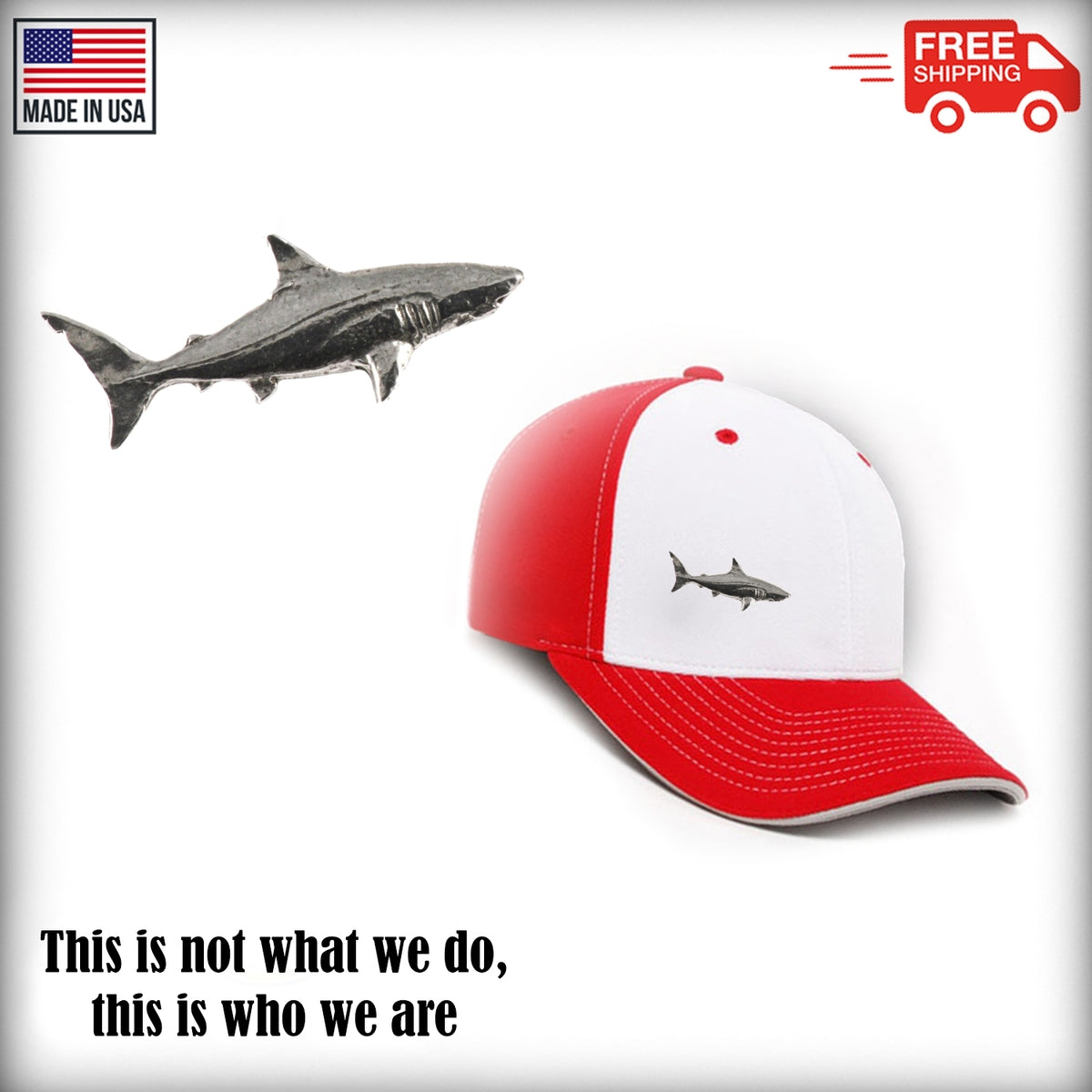 Salmon Shark Pin S126
