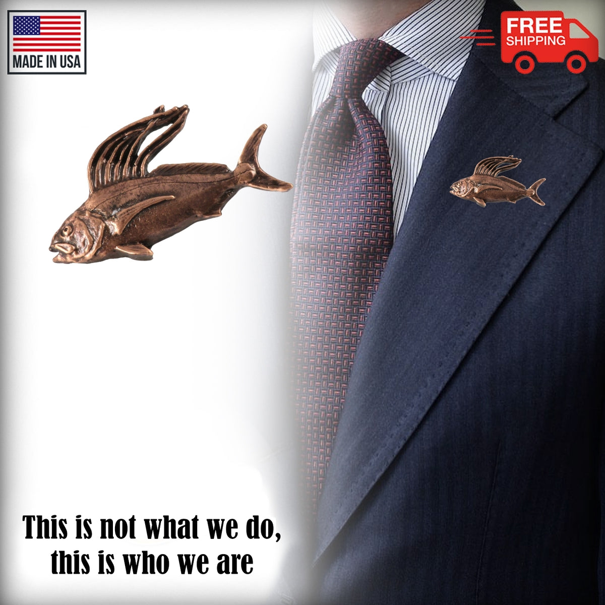 Roosterfish Pin S024