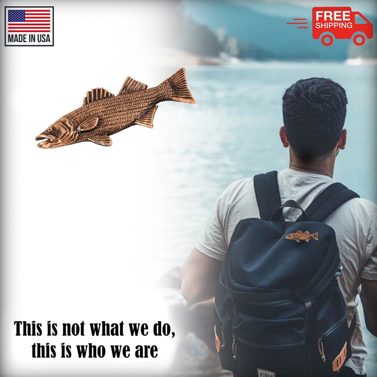 Striped Bass Premium Premium Pin S050PR