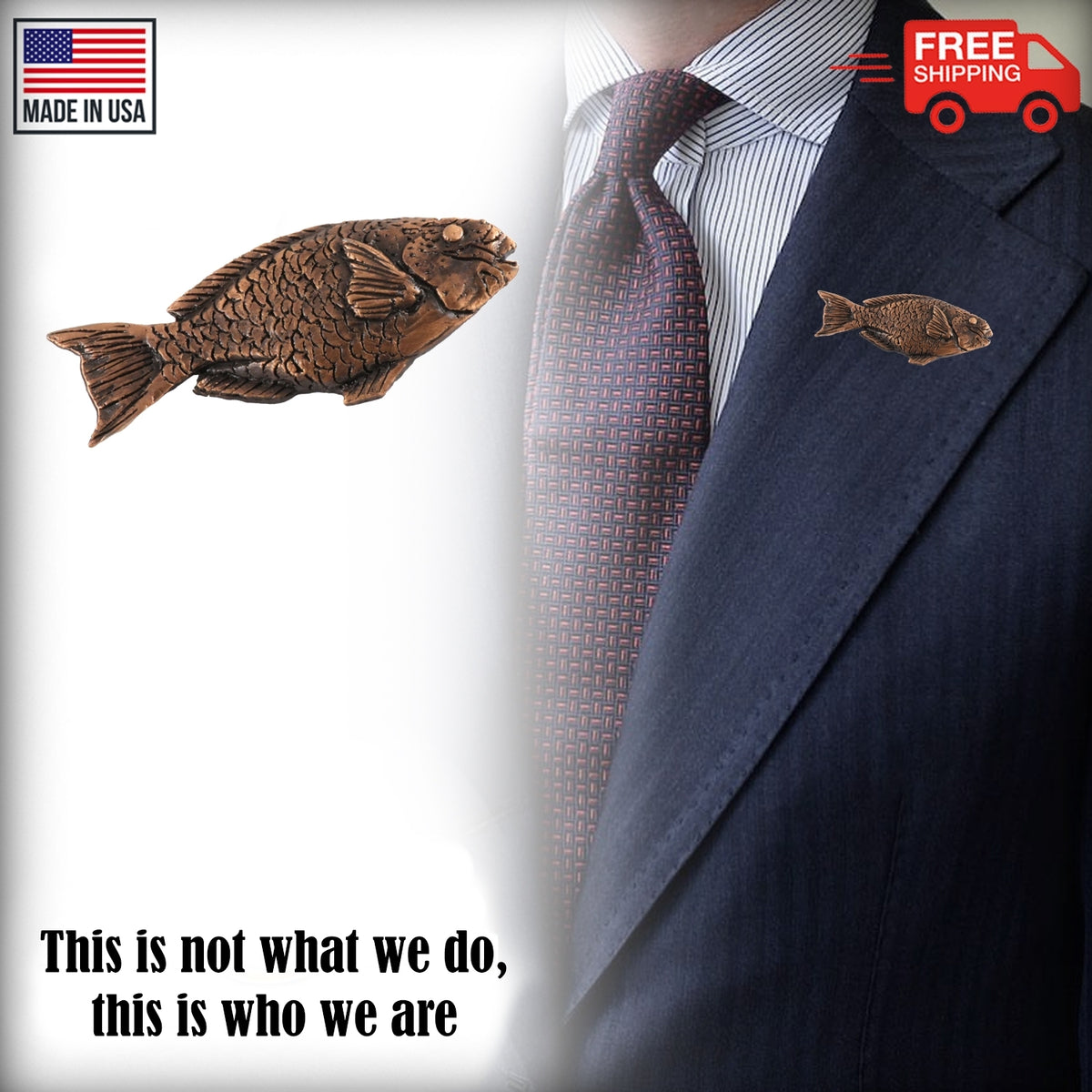 Parrot Fish Pin S087