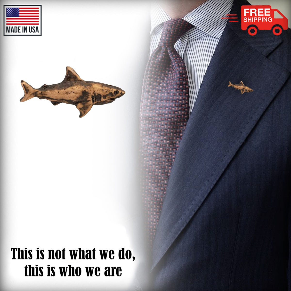 Great White Shark Mini Pin S112MP
