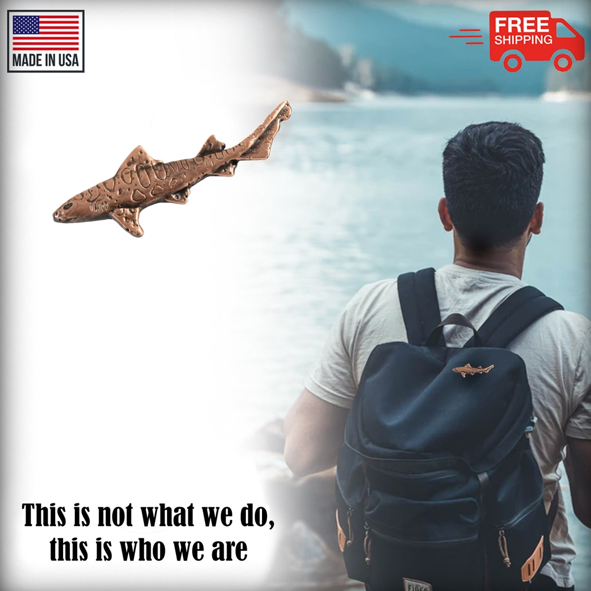 Leopard Shark Pin S120