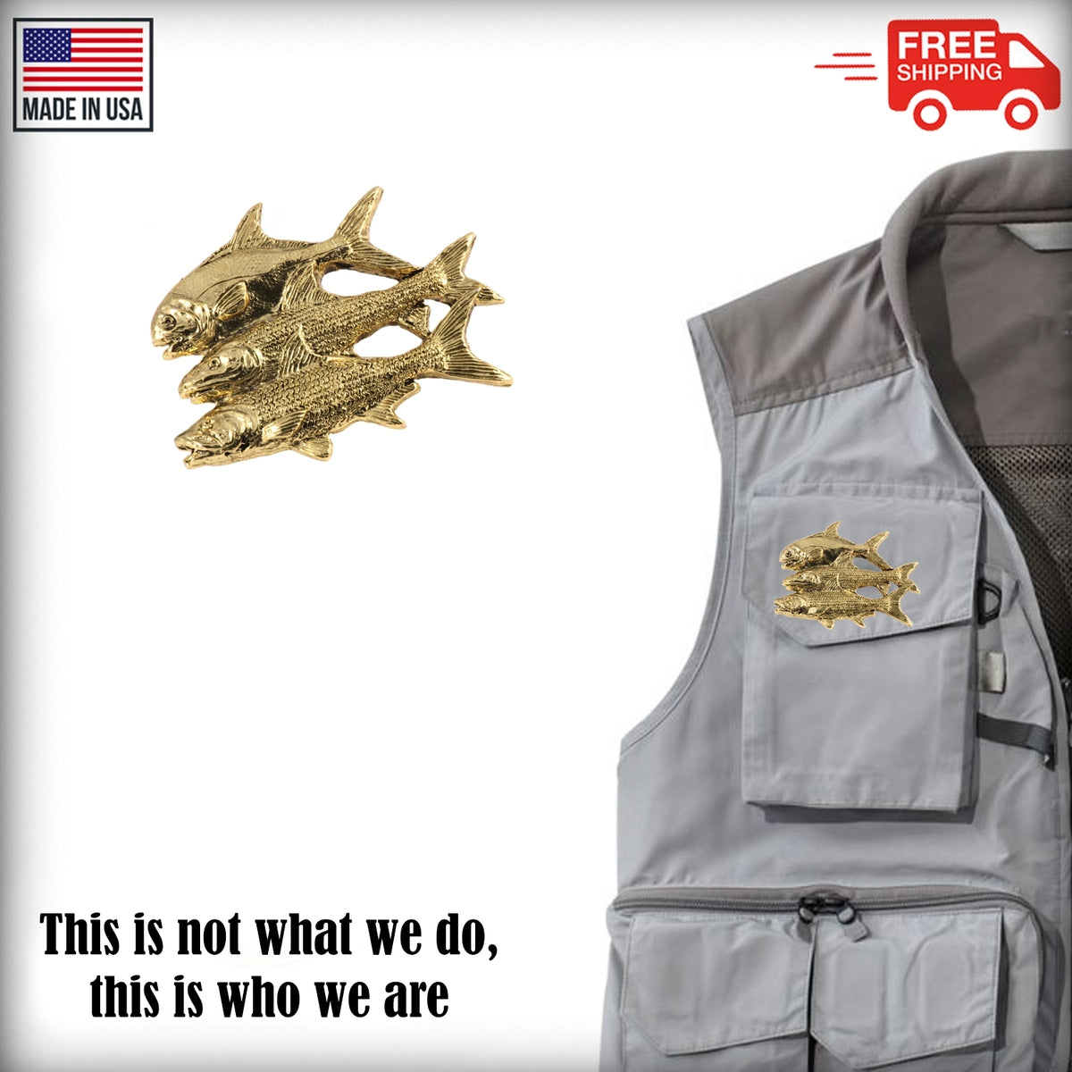 Grand Slam Premium Bonefish Tarpon Permit Pin S035PR