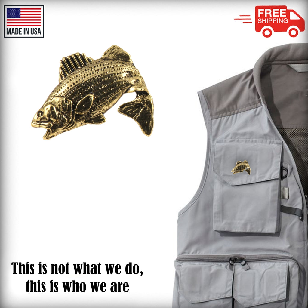 Striped Bass Leaping Pin S052