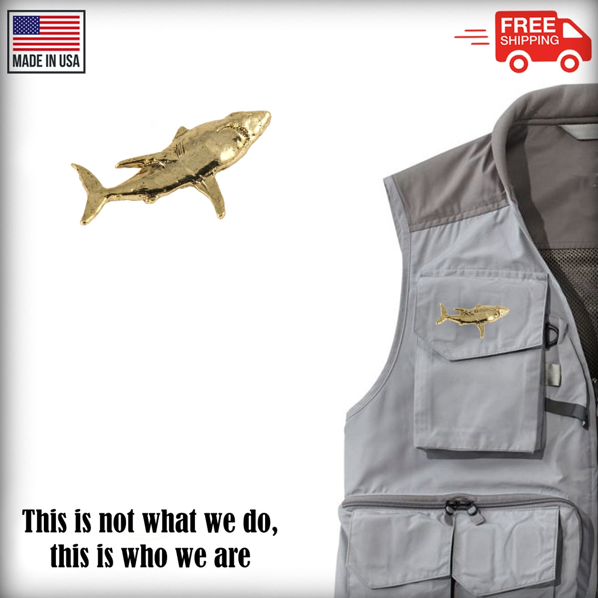 Mako Shark Pin S114