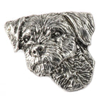 Border Terrier Dog Head Pin D032