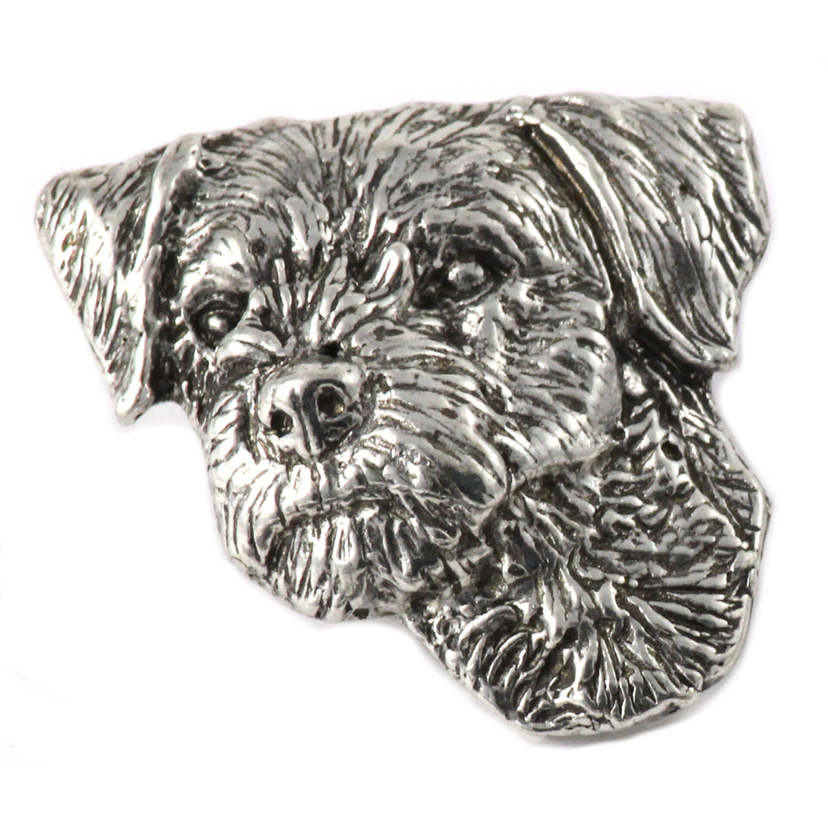 Border Terrier Dog Head Pin D032