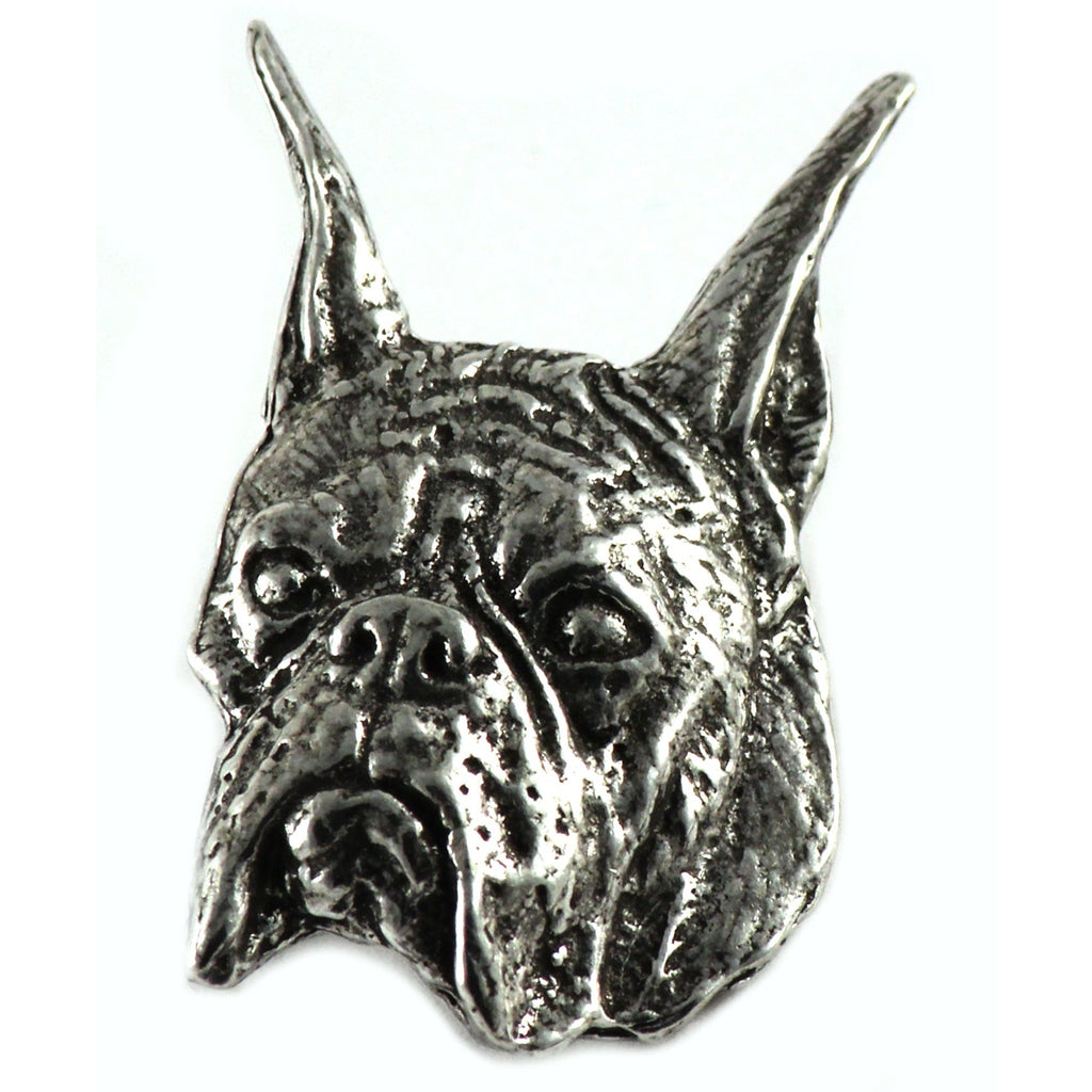 Boxer Dog Head Pin D036