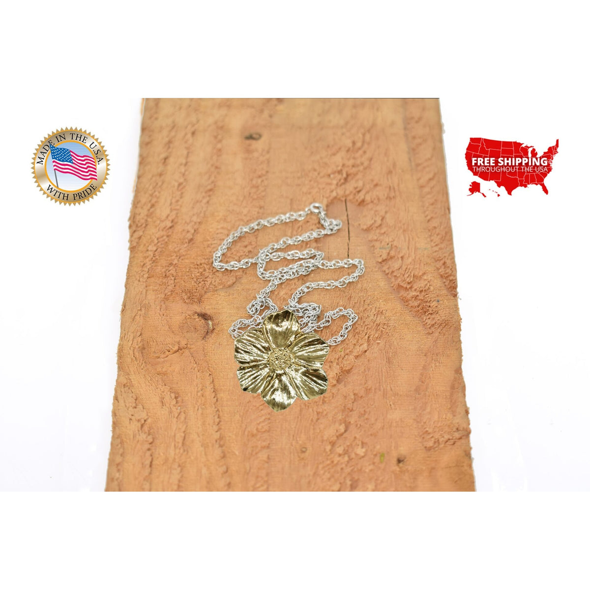 Dogwood Flower Pendant A136PEN